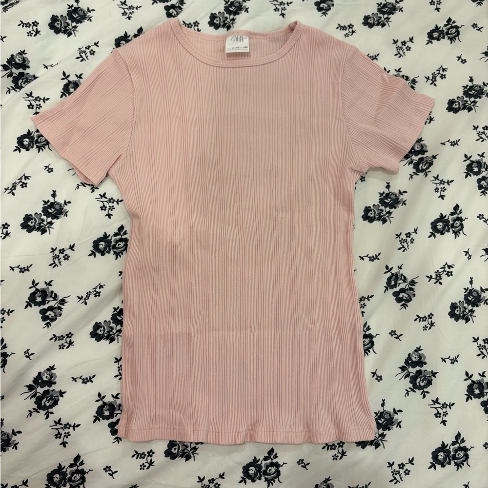 Pink Ribbed Top